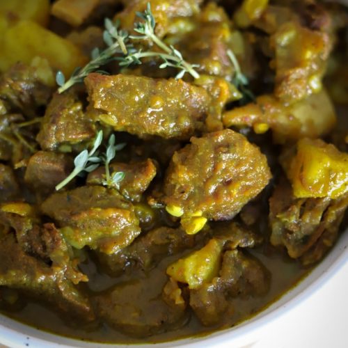 Curried Goat Portion